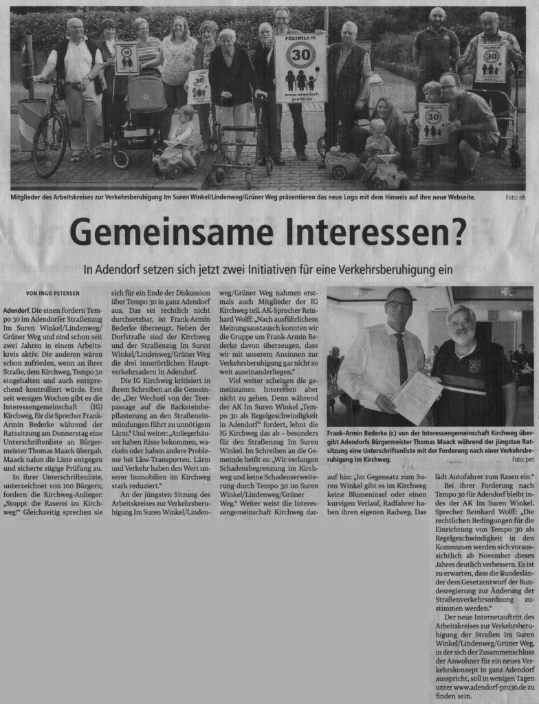 Gemeinsame Interessen?