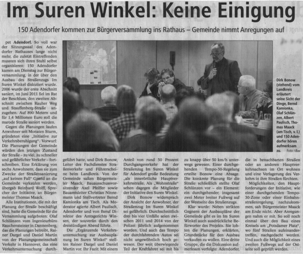 Im Suren Winkel: Keine Einigung