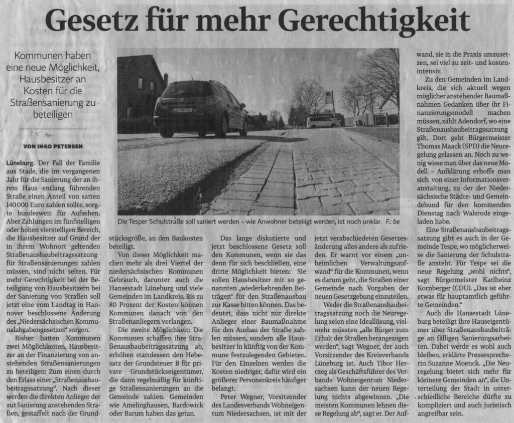 Gesetz für mehr Gerechtigkeit