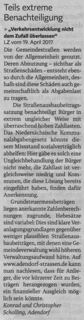 Teils extreme Benachteiligung