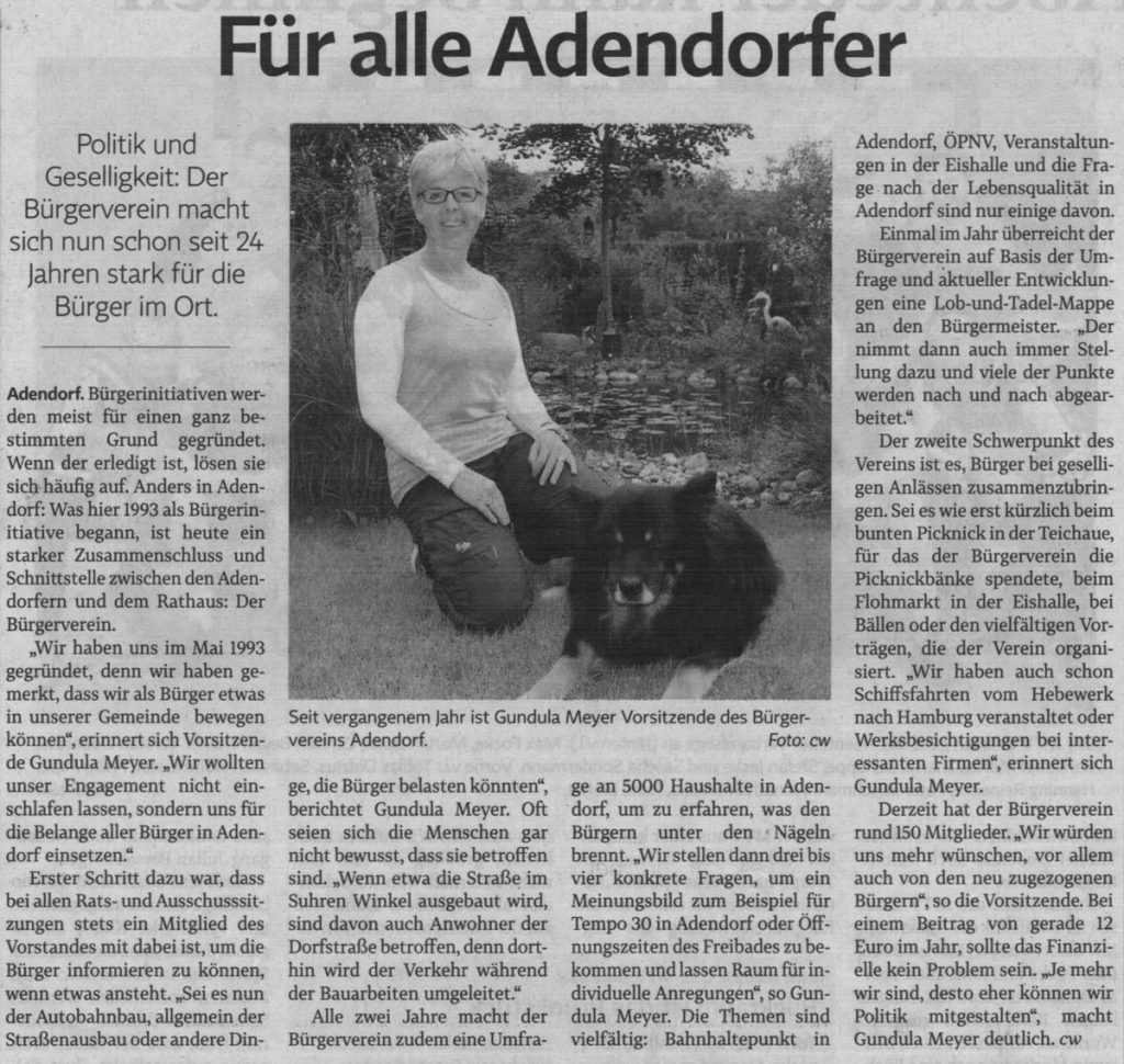 Für alle Adendorfer