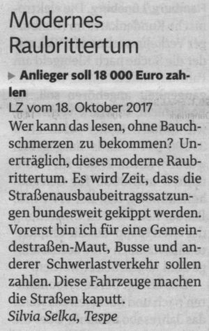 Modernes Raubrittertum