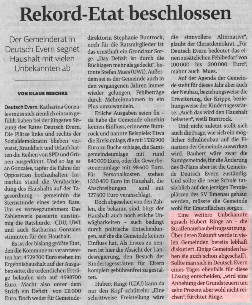 Rekord-Etat beschlossen