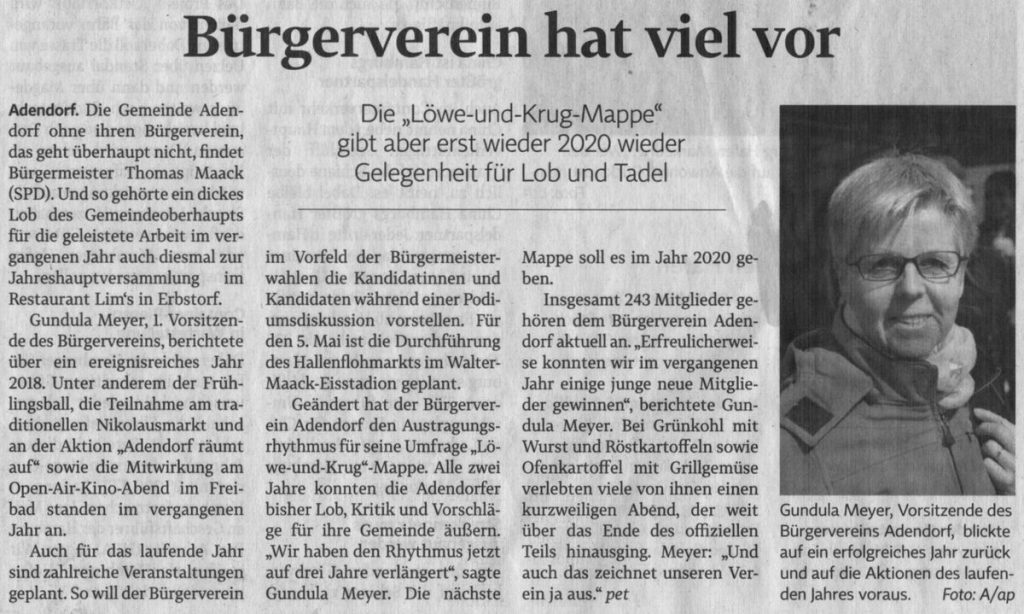 Bürgerverein hat viel vor