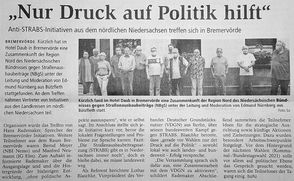 "Nur Druck auf Politik hilft"